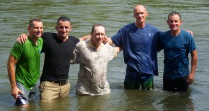 Ivan & Rich Baptize John, Greg & Adrian 0014