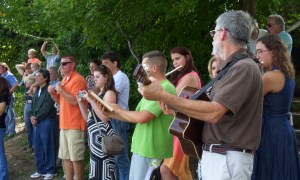 Tim, Jessie, Emily Sara Provide Baptism Music 0002